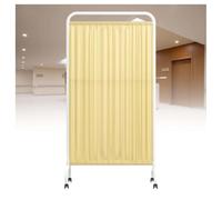 WENNEWU Paravent MéDical 1, 2, 3, 4 Ou 5 Panneaux, SéParateur PièCe 90X180cm avec roulettes, Panneau SéParation Autoportant, ClôTure Temporaire, pour HôPital, Grande Salle Classe,Beige,4 Panel