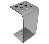 WENNEWU Porte-Queue de Billard en Acrylique, Support de Queue de Billard Design en Forme de C pour 8 Queues, Organisateur Queues Billard pour Salle Billard, pour Salle Jeu, Bars et Clubs,Black Grey