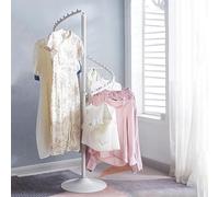 WENNEWU PréSentoir De VêTements 71 Pouces, Porte VêTements Rotatif en Spirale, Porte VêTements Robuste 38 Boules, Portemanteau Autoportant Moderne, pour Chambres Salons Magasins,Blanc,H 180cm