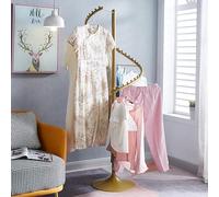 WENNEWU PréSentoir De VêTements 71 Pouces, Porte VêTements Rotatif en Spirale, Porte VêTements Robuste 38 Boules, Portemanteau Autoportant Moderne, pour Chambres Salons Magasins,d'or,H 180cm
