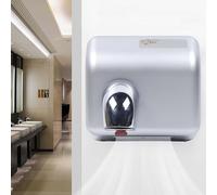 WENNEWU SèChe-Mains Professionnel Rapide, SèChe-Mains éLectrique 2300 W, avec Sortie d'air Rotative, Haute Vitesse, en Acier Inoxydable, pour Bureau, Restaurant, Centre Commercial, Toilettes