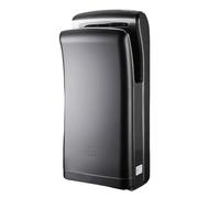 WENNEWU SèChe Mains Vertical Professionnel, SèChe Mains Muraux 1800W, ABS Haute RéSistance, Moteur à Air Pulsé Haute Vitesse, pour Salle De Bain,Noir,Carbon Brush