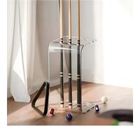 WENNEWU Support de Queues de Billard en Acrylique Type C pour 8 Queues, Porte-Queues de Billard en Acrylique sur Pied, Organisateur de Stockage d'Équipement Billard, pour Salles Jeu Bars,Clear
