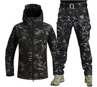 WENNEWU Uniformes Tactiques pour Hommes, Étanches Militaires, Ensembles De Costumes De Combat De L'armée, Camouflage Pantalon De Veste De Veste Softs,C,M