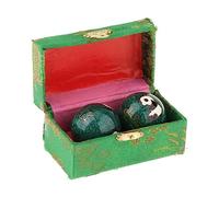 Wenoup 2 Balles de Massage pour Les Mains, à et à Utiliser pour L'entraînement Physique et Les Exercices de Coordination, Panda Vert