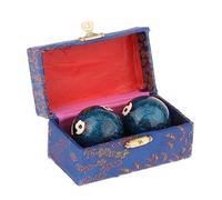 Wenoup 2 Balles de Massage pour Les Mains, à et à Utiliser pour L'entraînement Physique et Les Exercices de Coordination, Panda Bleu