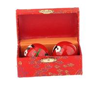 Wenoup 2 Balles de Massage pour Les Mains, à et à Utiliser pour L'entraînement Physique et Les Exercices de Coordination, Panda Rouge
