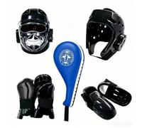 Wenoup Kit Protection avec Cible, Style to 2, Petite | Rembourrage Haute nsité, Ensemble Protection , pour art martiaux