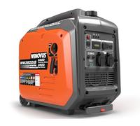 Wenovus Groupe Électrogène Silencieux Inverter Essence 3500W Générateur Électrique 4 Temps Portable avec 230V et USB Léger et Fiable Comme Alimentation de Secours pour Maison, Jardin, Garage, Camping