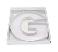 WENPACK Boîte en carton à remplir en forme de lettre avec couvercle transparent pour bonbons, charcuterie, pâturage (G) 30,5 cm