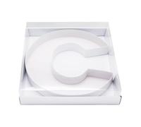 WENPACK Boîte en carton à remplir en forme de lettre avec couvercle transparent pour bonbons, charcuterie, pâturage (C)