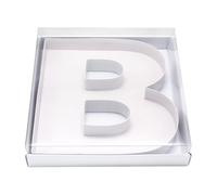WENPACK Boîte en carton à remplir en forme de lettre de 30,5 cm avec couverture transparente pour bonbons, charcuterie (B)