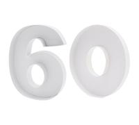 WENPACK Plateau décoratif en carton mâché à remplir en forme de chiffre de 23 cm pour anniversaire, bonbons, friandises à la fraise (numéro 90 et 60)