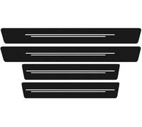 WENPANGPANG 4 Pièces Protection Seuil de Porte de Voiture pour Skoda Kodiaq 2025 2024, Fibre de Carbone Voiture Garnitures Seuil De Porte Intérieur Accessoires