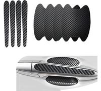 WENPANGPANG 8 pièces Film de Protection pour poignée de Porte de Voiture pour Fiat 600 2025 2024 2023, Autocollants Fibre de Carbone Poignée de Porte Voiture