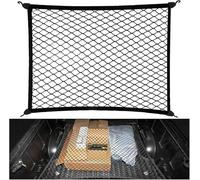 WENPANGPANG Filet de Coffre pour Porsche 911 (992) 2025 2024, Filet de Rangement Voiture Elastique Organisateur de Bagages Robuste avec 4 Crochets Fixation de Charge Noir