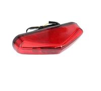 Wenqu Feu Arrière LED pour Moto Pit Bike Tout-Terrain ATV, 12 V, pour Plaque D'immatriculation De Freinage DRL Moto Feu Arrière(1pc Red Lens Light)