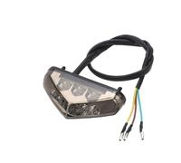 Wenqu Feu Arrière LED Universel 12 V pour Moto Feux De Freinage Plaque D'immatriculation, Accessoires pour VTT Moto Feu Arrière(1pc Gray Lens)