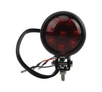 Wenqu Feu Stop Moto pour Chopper Bobber Café Racer Street Bike Feux Arrière LED 12 V Moto Feu Arrière(Black)