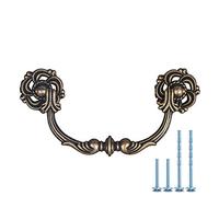 WenRan Entraxe 108mm Droop Bail Commode Tiroir Tire Poignées Vintage Antique Bronze Armoire Boutons Poignée 108mm (1)