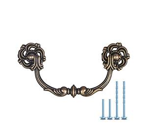 WenRan Entraxe 108mm Droop Bail Commode Tiroir Tire Poignées Vintage Antique Bronze Armoire Boutons Poignée 108mm (1)