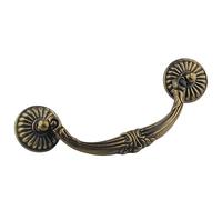 WenRan Lot de 10 poignées de tiroir en bronze antique, noir, 11,4 cm, style vintage C-C, noir antique, 114 mm centres (bronze antique, 10)