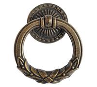 WenRan Vintage Look Single Drop Pull Bague Bouton Tiroir Pendentif Tirage Commode Poignées Tirage Cuivre Antique Foncé Diamètre De L'anneau De Traction: 2.36 "(60mm) (4)