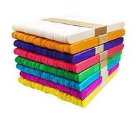 Wenrescry 400 Pièces Bâtonnets en Bois Colorés, Batonnet Glace Naturels 110x9x2mm, Bâtons de Bois Multicolores pour Bricolage, Abaisse Langue, Spatule Épilation, Artisanat DIY