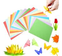 Wenrescry - Lot de 100 feuilles de papier créatif A4 en 10 couleurs - Idéal pour DIY, origami, scrapbooking, loisirs créatifs et projets artistiques