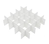 Wenrescry Lot de 16 Séparateurs de tiroir 32×7 cm - Organiseur modulable, découpable et réglable - Rangement pour sous-vêtements, cosmétiques, fournitures de bureau