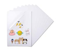 wenrescry Lot de 30 feuilles de film autocollant transparent A4 à imprimer - Papier autocollant à séchage rapide - 210 x 297 mm - Pour bricolage et bureau