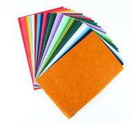 wenrescry Lot de 40 Feuilles de Feutre A4 pour Bricolage - Tissu Non Tissé Idéal pour Projets DIY, Couture et Décoration, Feutre Cartonné en Couleurs Vives