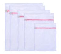 Wenrescry Lot de 5 Filets à Linge pour Machine à Laver - Sacs à Linge avec Fermeture Éclair pour Lingerie, Sous-vêtements, et Voyage