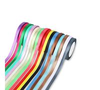 Wenrescry Lot de Rubans Satin 18 Couleurs 10mm x 20m, Ruban Cadeau pour Bricolage DIY, Emballage Cadeau, Décoration Mariage, Nœuds Cheveux, Ruban Décoratif pour Artisanat Créatif et Fêtes