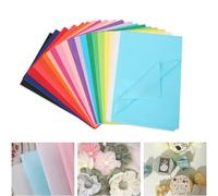 Wenrescry Papier de soie - 60 feuilles - 70 x 50 cm - 20 couleurs assorties - Papier cadeau décoratif pour emballage, bricolage, fleurs en papier, pompons, DIY