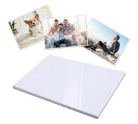 Wenrescry Papier Photo A4 Brillant - 50 Feuilles, 200 g/m² - Séchage Instantané, Papier Haute Brillance Idéal pour Imprimantes Jet d’Encre, Photos, Cartes, Loisirs Créatifs