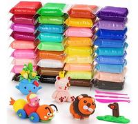 Wenrescry Pâte à modeler à séchage à l'air libre - 36 couleurs - Pâte à modeler magique - Cadeau pour garçons et filles