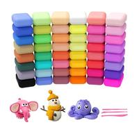 wenrescry Pâte à modeler à séchage à l'air libre - 48 couleurs - Pâte magique pour enfants - Kit d'argile DIY sûre - Cadeau pour garçons et filles de 3 à 12 ans