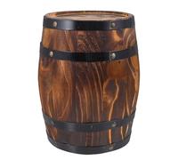 Wensmy Tonneau à Vin en Bois - Seau à Whisky Vintage - Pot de Fleurs en Chêne - Décoration de Fête d'Été - Seau à Eau pour la Maison, la Cuisine, le Bar