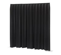 Wentex P&D Curtain Molton 300 g/m² noir - 330 x 250 cm (L x H) - plissé