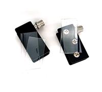 WENTING Charnière de porte en verre, épaisseur de 5 à 8 mm, surface maximale de 120 x 50 cm, noir, 1 paire