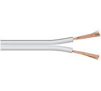 Wentronic 10m 2x 0.5mm Câble pour enceinte - Blanc