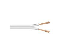 Câble audio Haut-Parleur OFC 2x1.5mm² blanc 10m - Bobine