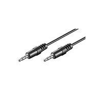 goobay - Câble audio - mini-phone stereo 3.5 mm mâle pour mini-phone stereo 3.5 mm mâle - 2.5 m - noir - rond