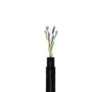 Goobay Câble réseau Cat6 55440 – UTP extérieur Noir 100 m, cuivre AWG 241 (Fixe), PE