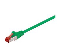 Wentronic 68288 Câble réseau Cat6 LAN CAT 6 - SSTP PIMF 2xRJ45 mâle PIMF + tresse blindée - vert - 0,5m