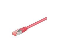 Goobay Câble de liaison 93435 CAT 6 S/FTP (PiMF) Magenta 10 m moulé sans halogène
