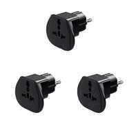 Wentronic 94028 Adaptateur Prise d'alimentation - adaptateurs Prises d'alimentation (5,1 cm, 6,5 cm, 5,1 cm), Paquet de 3