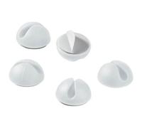 Goobay Guide-câble 95183 - Adhésif 1 fente 6 mm - Blanc (lot de 5)
