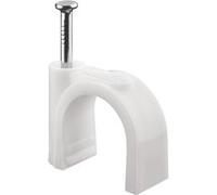 Wentronic attache de câble 16,0 mm blanc 100 pièces Blanc G